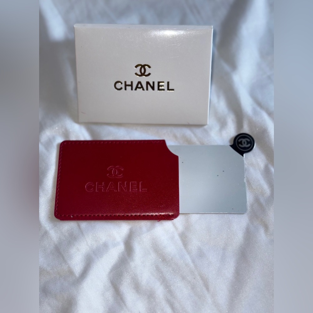 Chanel Red and Silver Card Holder Set - Picture 4 of 7